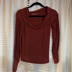 Abercrombie and Fitch orange-ish / red-ish long sleeve shirt